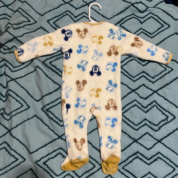 Cozy Cream and Blue Mickey Mouse Onesie - Picture 3 of 3